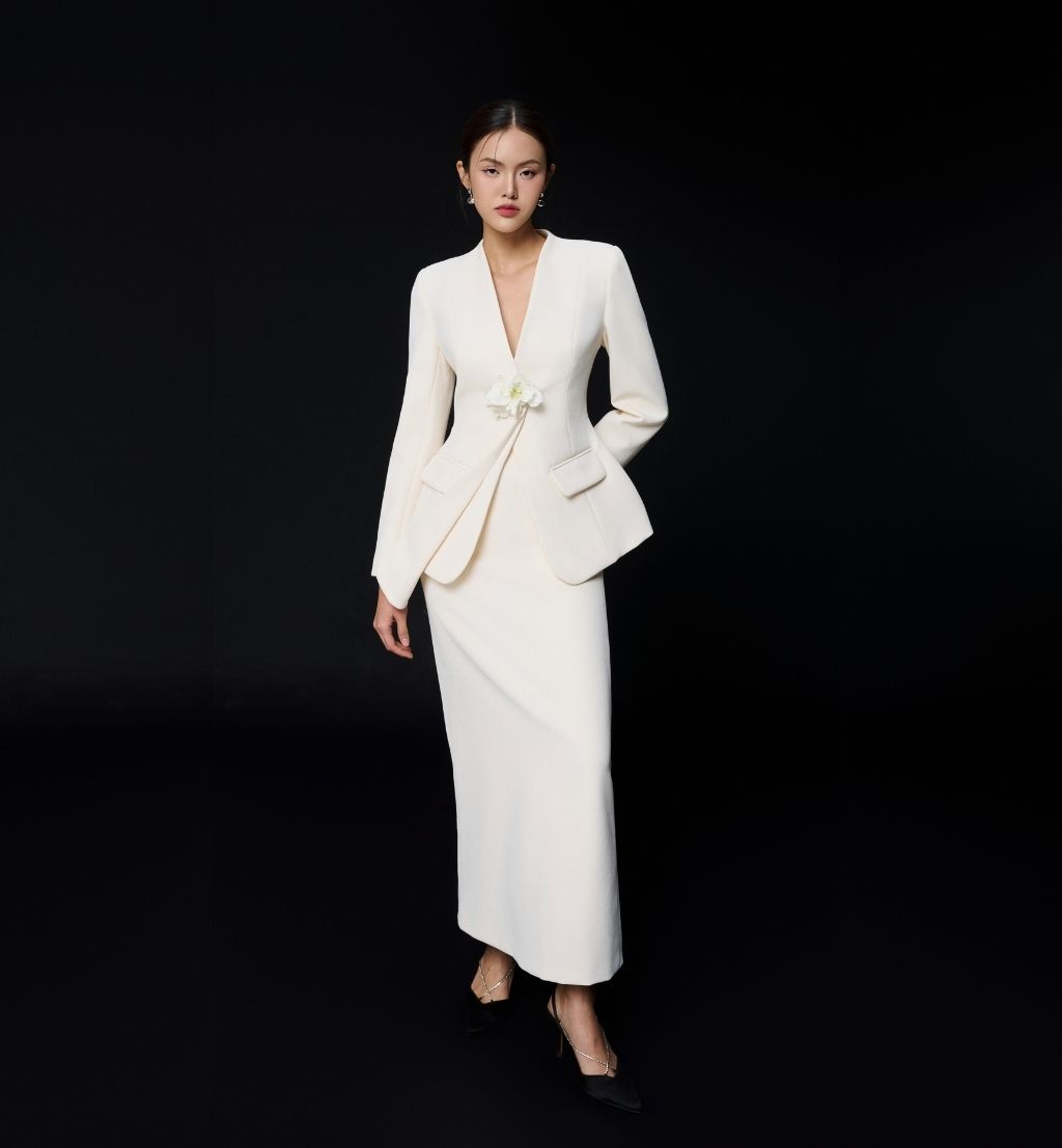 Chân váy bút chì Peony - Ảnh 5